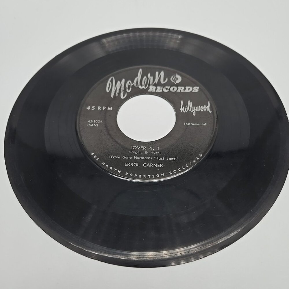 Lover pt 1 and 2 by Errol Gardner 45 RPM Vinyl Record